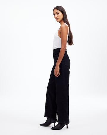 Madewell The Perfect Vintage Wide-Leg Jean in Black Rinse Wash 75% Cotton 22% Recycled Polyester 3% Elastane