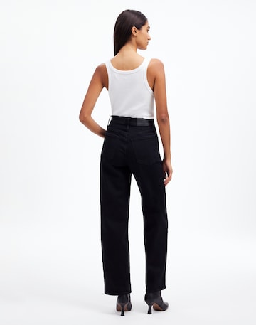 Madewell The Perfect Vintage Wide-Leg Jean in Black Rinse Wash 75% Cotton 22% Recycled Polyester 3% Elastane