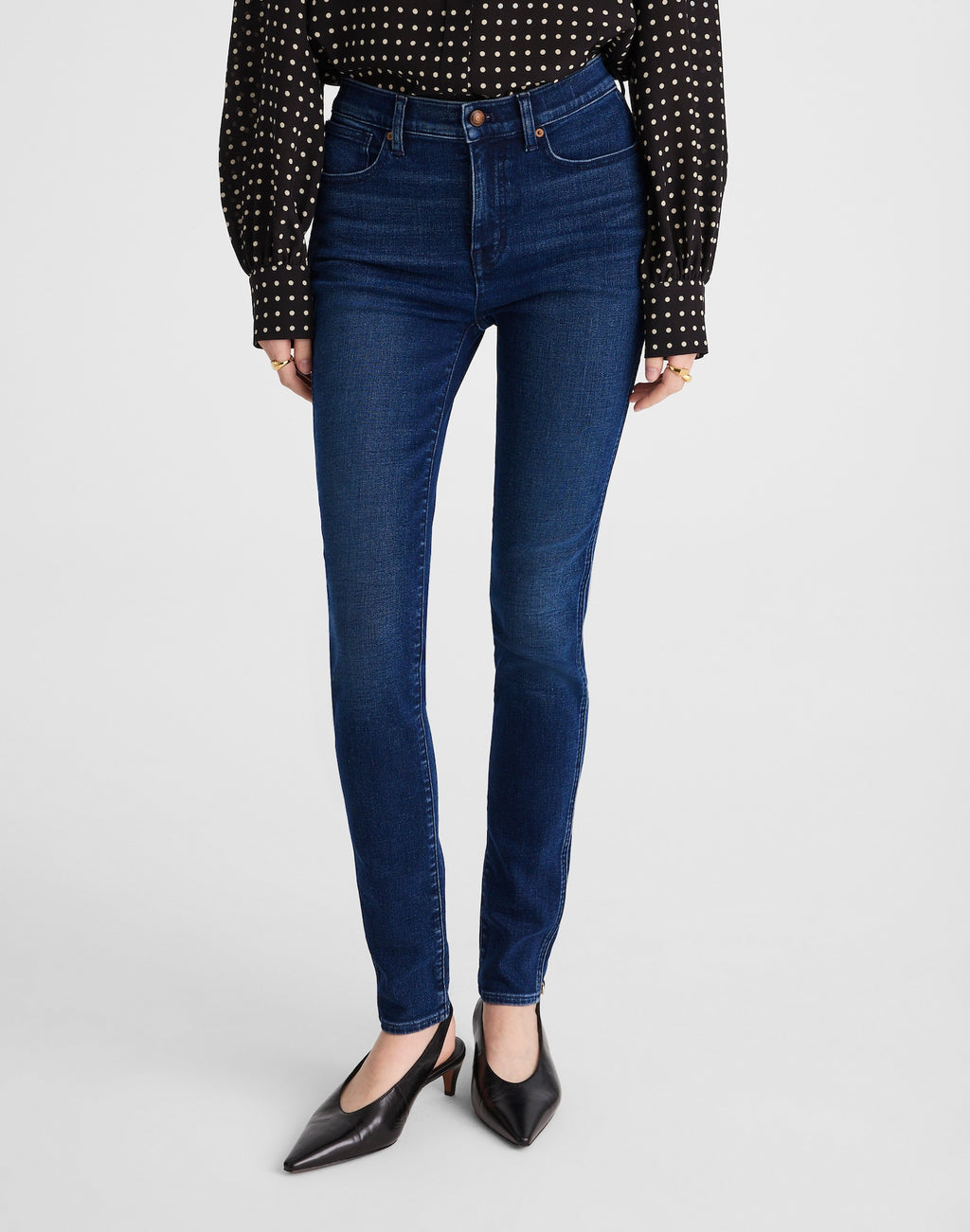 Madewell The Skinny Jean in Kingston Wash 85% Cotton 13% Recycled Polyester 2% Elastane