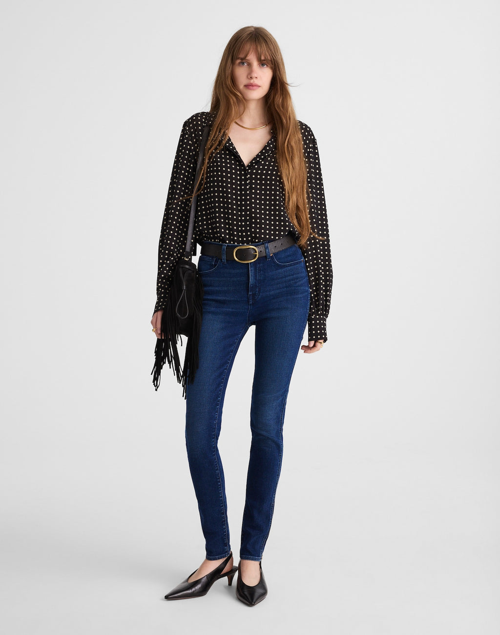 Madewell The Skinny Jean in Kingston Wash 85% Cotton 13% Recycled Polyester 2% Elastane