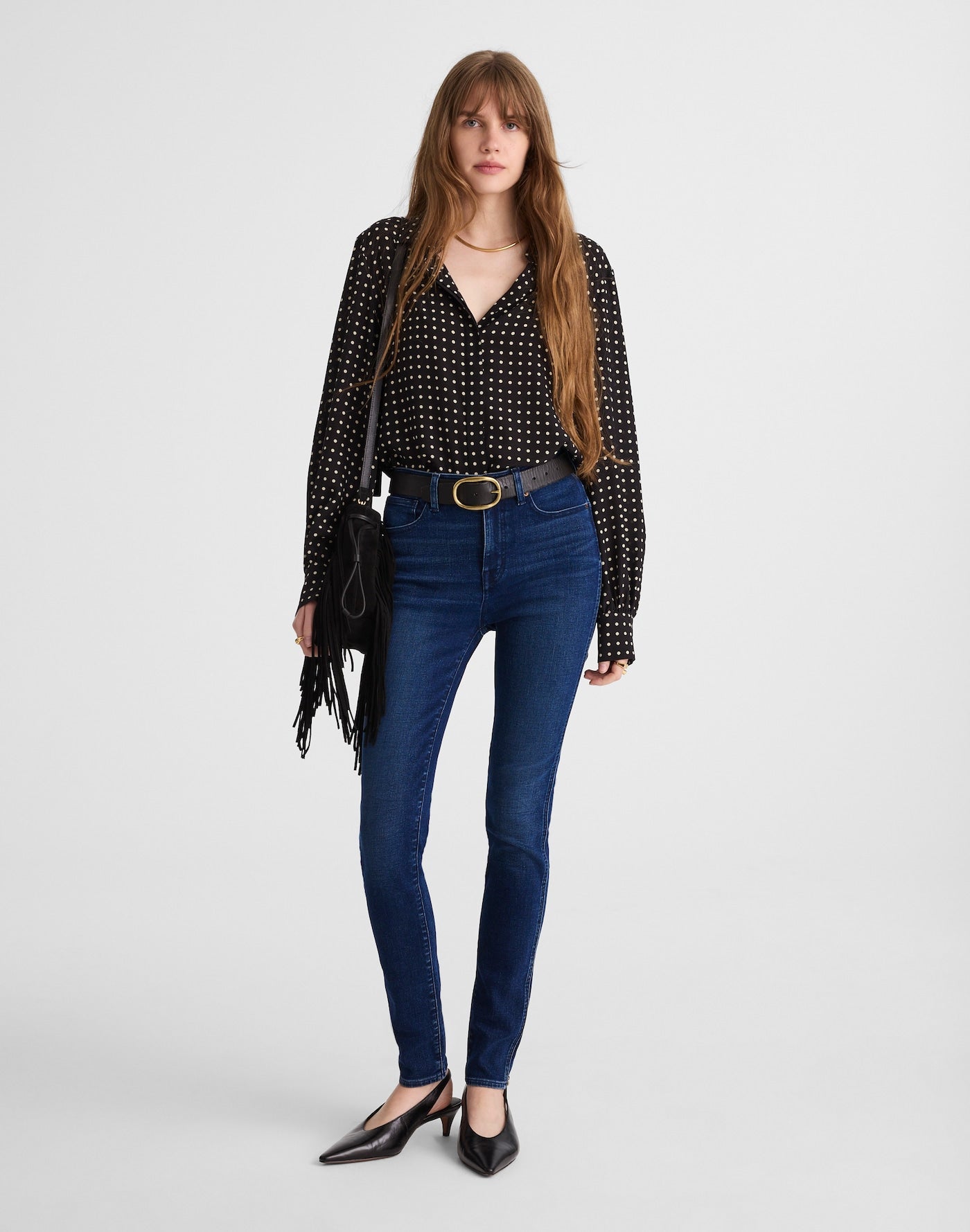 Madewell The Skinny Jean in Kingston Wash 85% Cotton 13% Recycled Polyester 2% Elastane