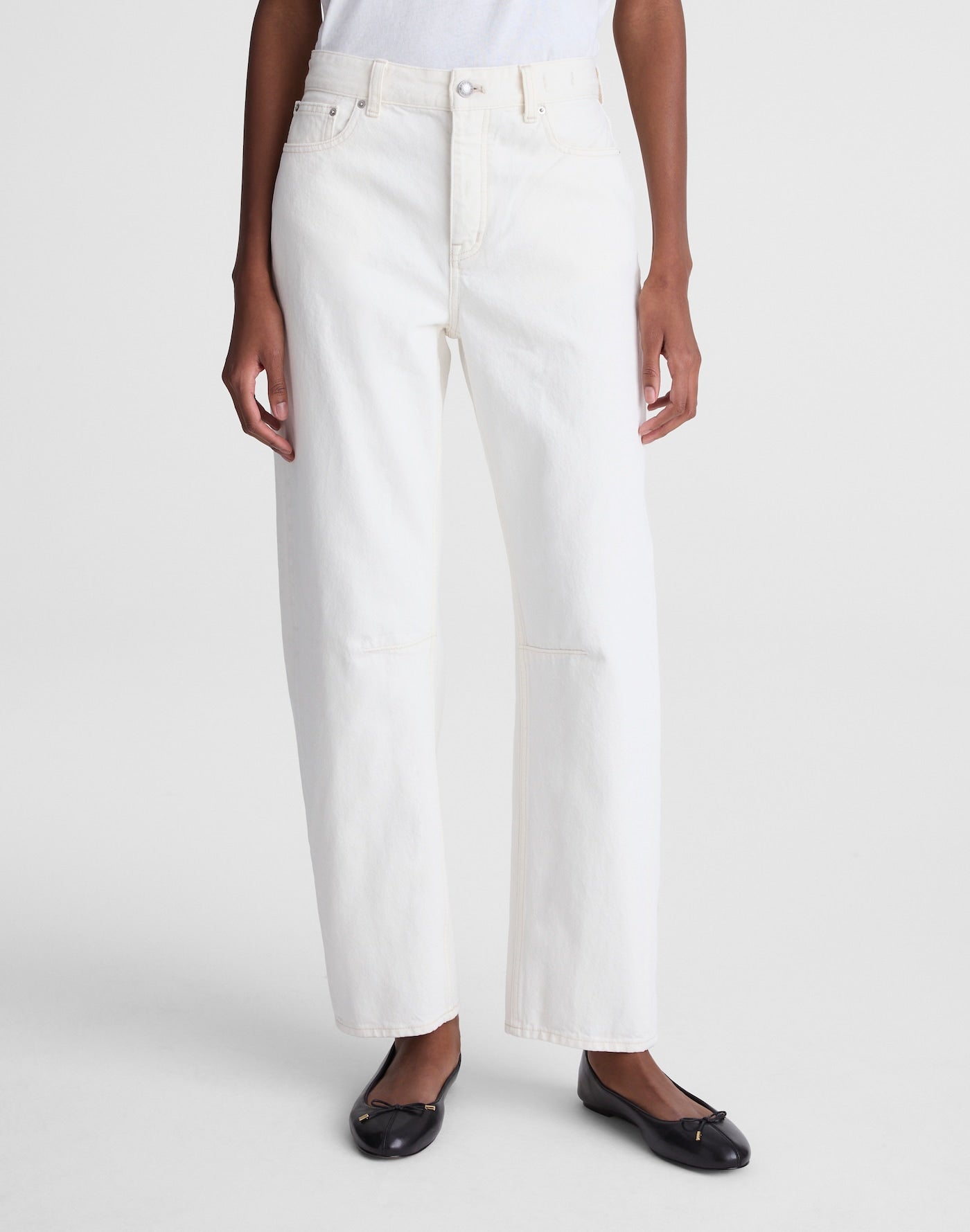 Madewell Circular Darted Barrel-Leg Jean in Vintage Canvas 100% Cotton