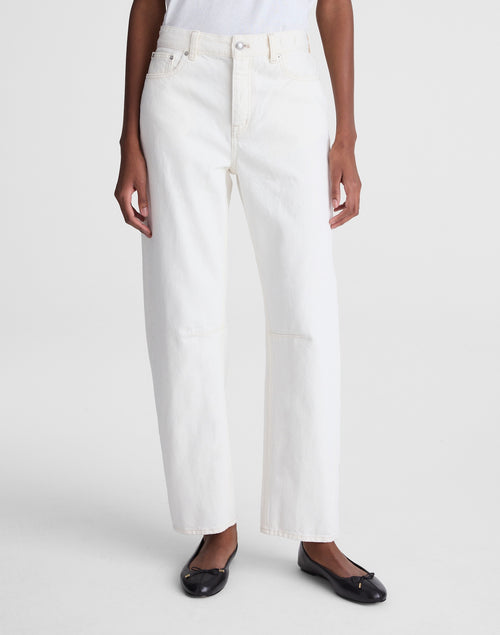 Madewell Circular Darted Barrel-Leg Jean in Vintage Canvas 100% Cotton
