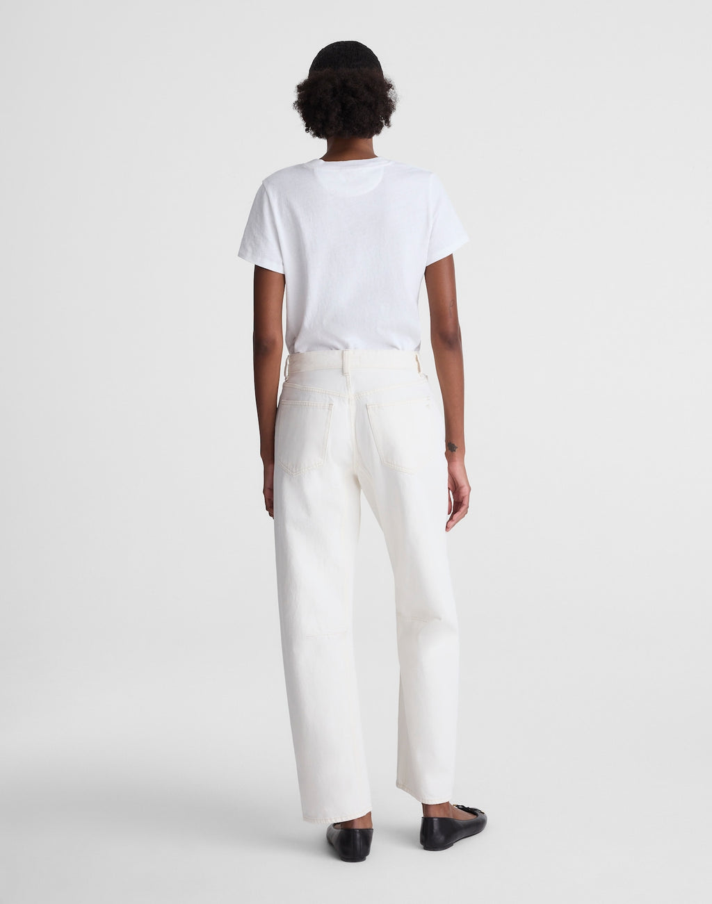 Madewell Circular Darted Barrel-Leg Jean in Vintage Canvas 100% Cotton