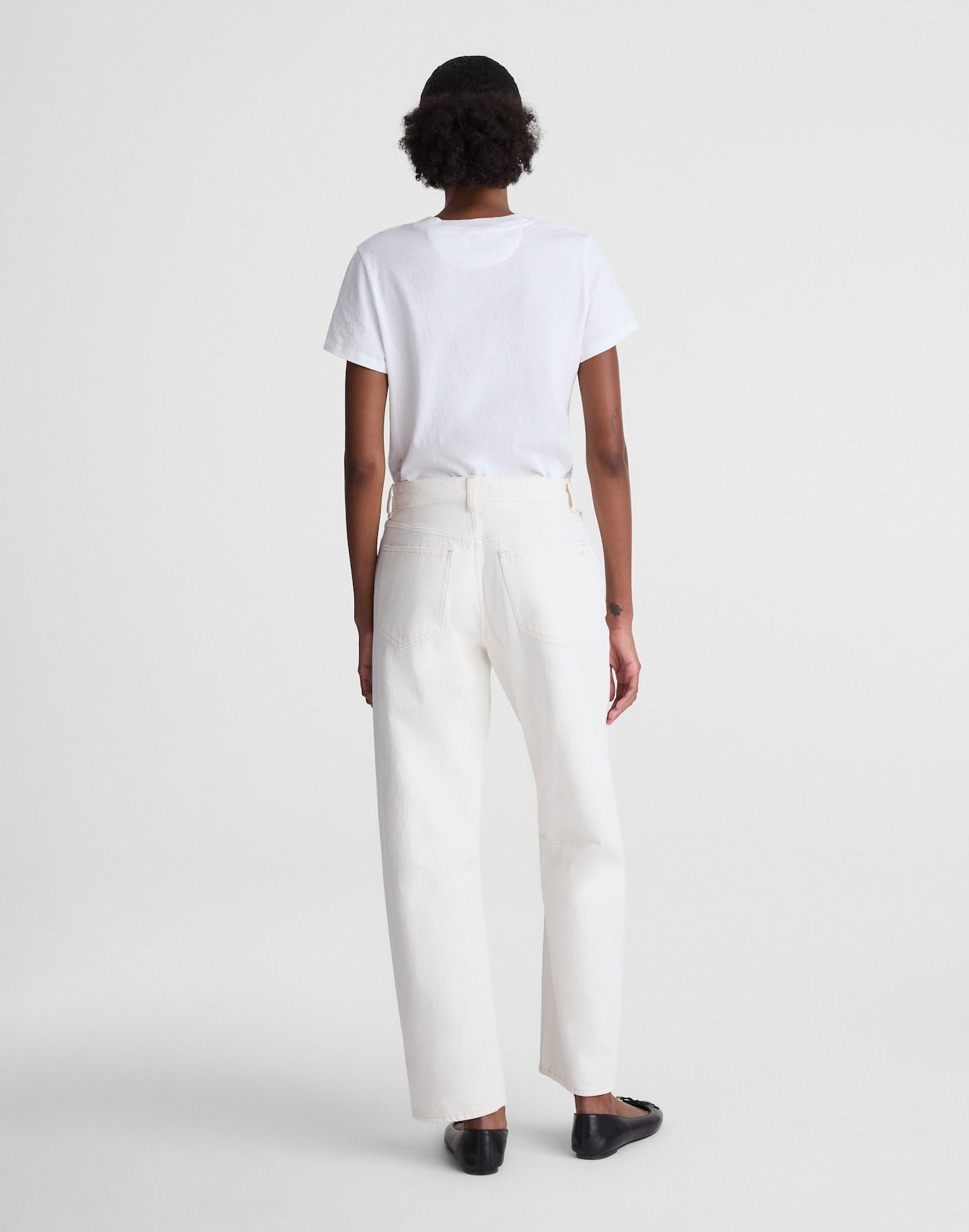 Madewell Circular Darted Barrel-Leg Jean in Vintage Canvas 100% Cotton