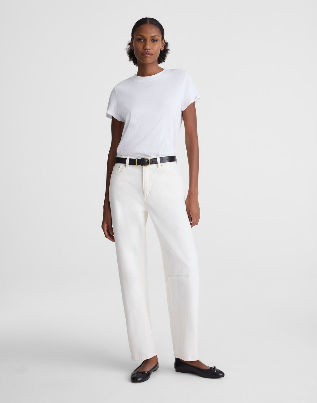 Madewell Circular Darted Barrel-Leg Jean in Vintage Canvas 100% Cotton