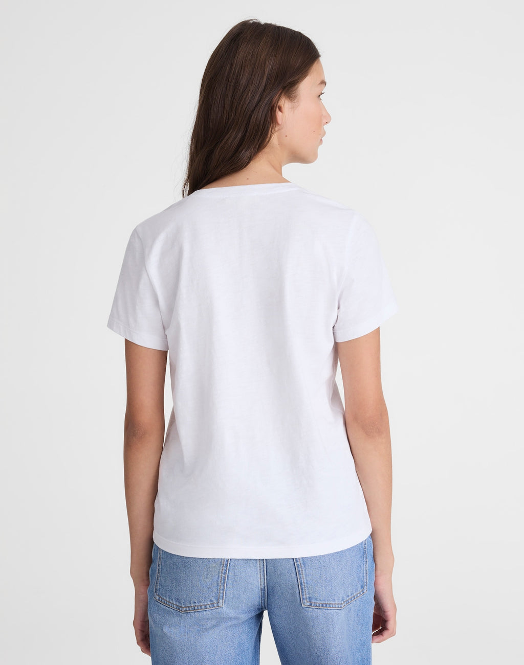 Madewell Easy V-Neck Tee Soft Slub 100% Cotton