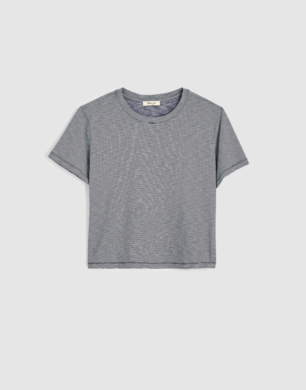 Madewell The Easy Crop Crewneck Tee in Soft Slub 100% Cotton