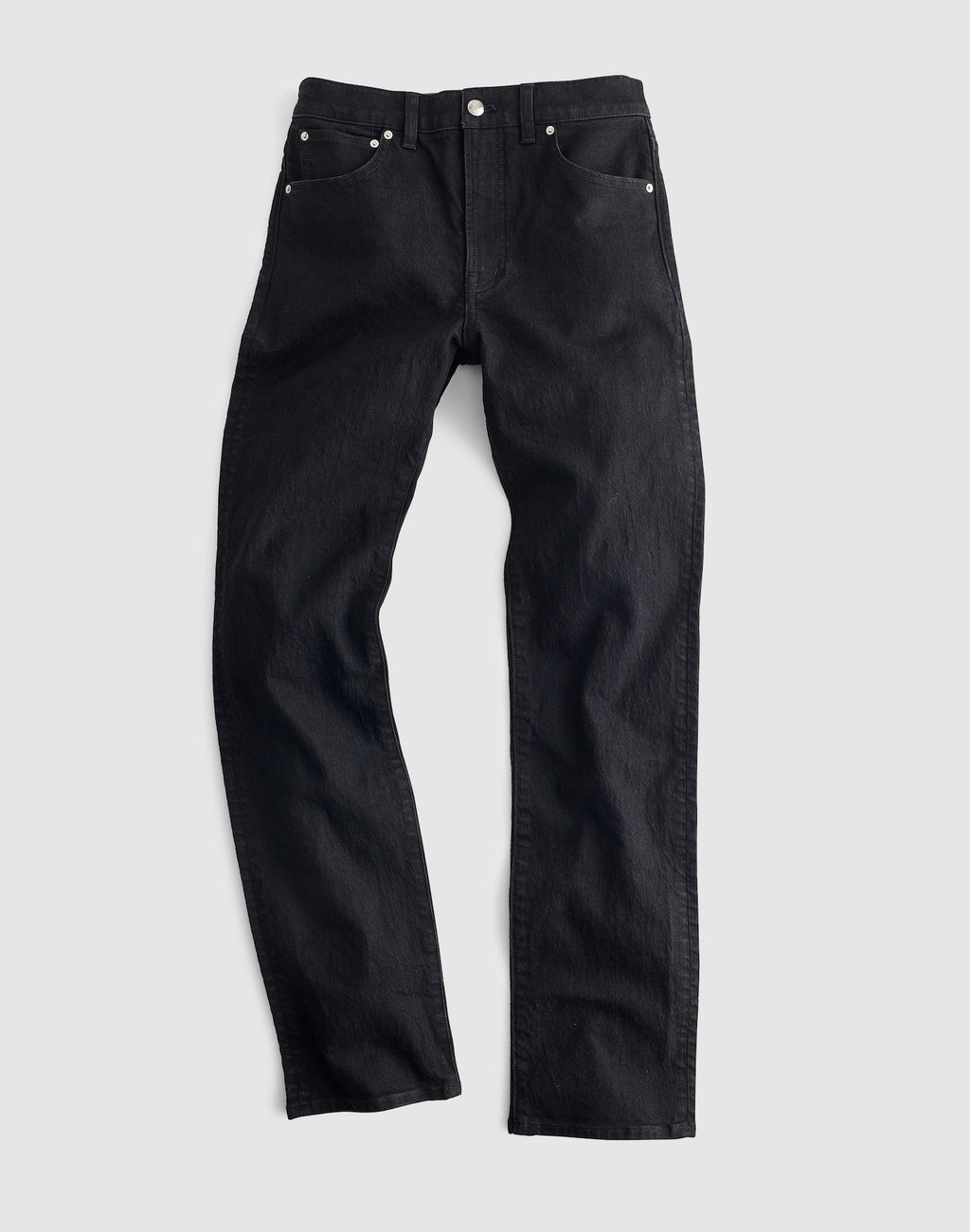 Madewell The Longline Straight Jean in Rigid Denim 99% Cotton 1% Elastane