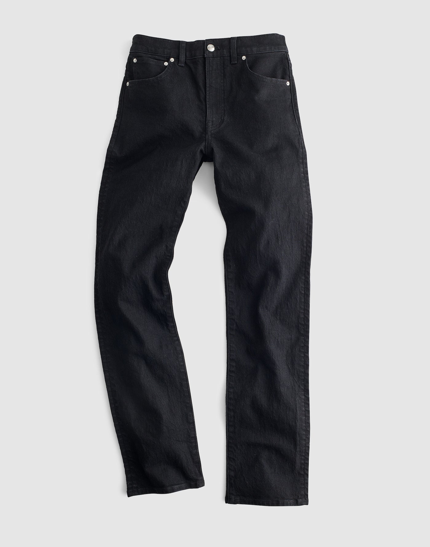 Madewell The Longline Straight Jean in Rigid Denim 99% Cotton 1% Elastane