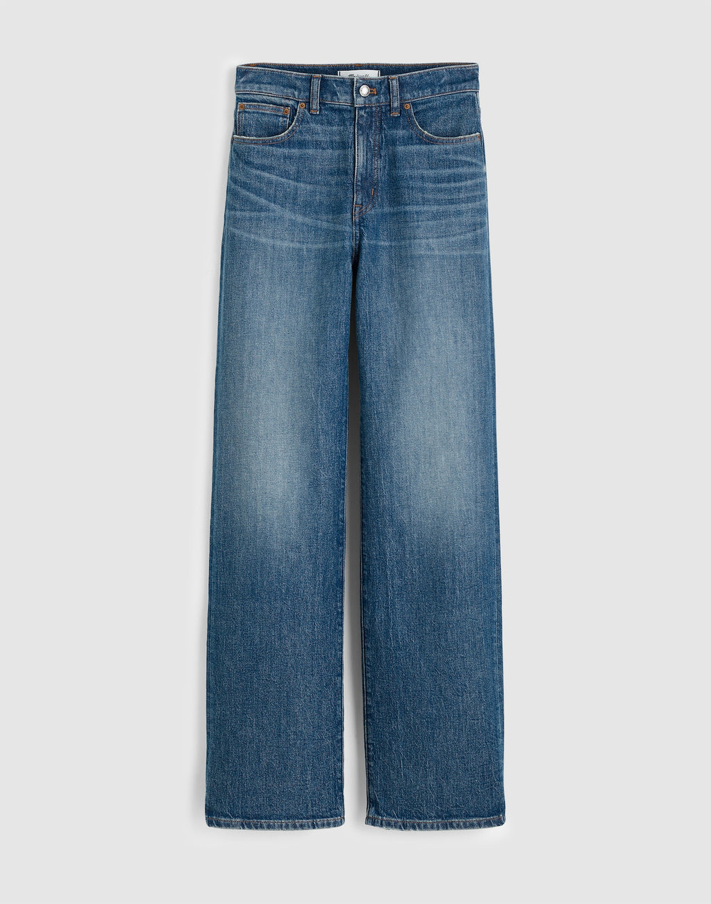 Madewell The Perfect Vintage Wide-Leg Jean in Black Rinse Wash 99% Cotton 1% Elastane