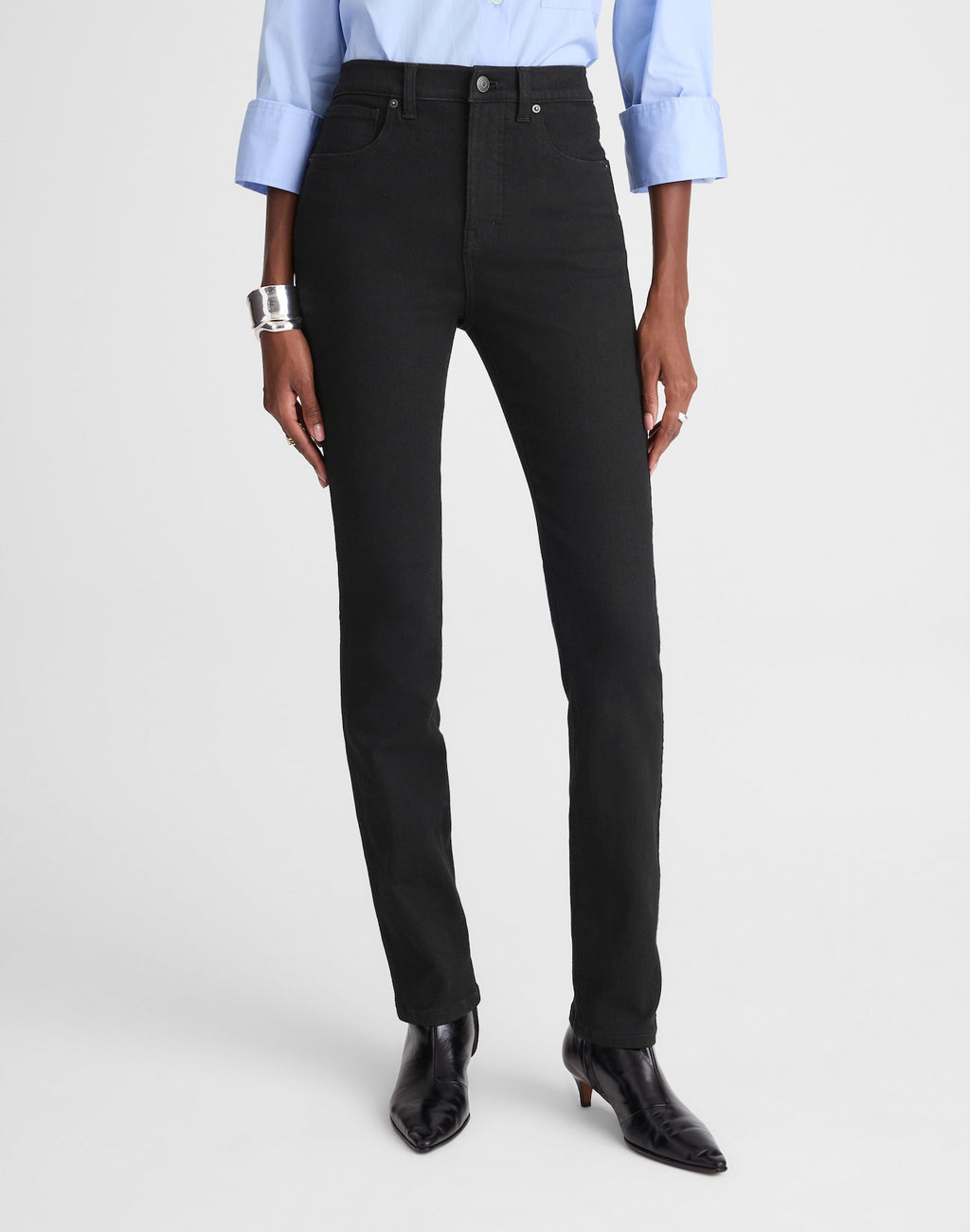 Madewell The Pencil Jean in Super Stretch Denim 81% Cotton 16% Recycled Polyester 3% Elastane