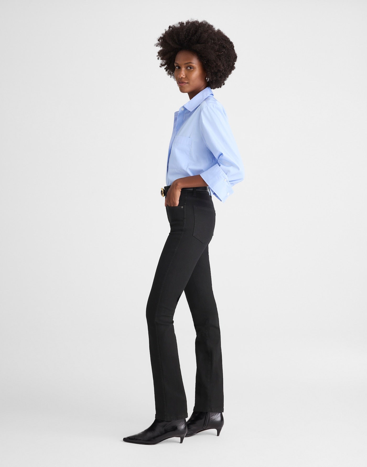 Madewell The Pencil Jean in Super Stretch Denim 81% Cotton 16% Recycled Polyester 3% Elastane