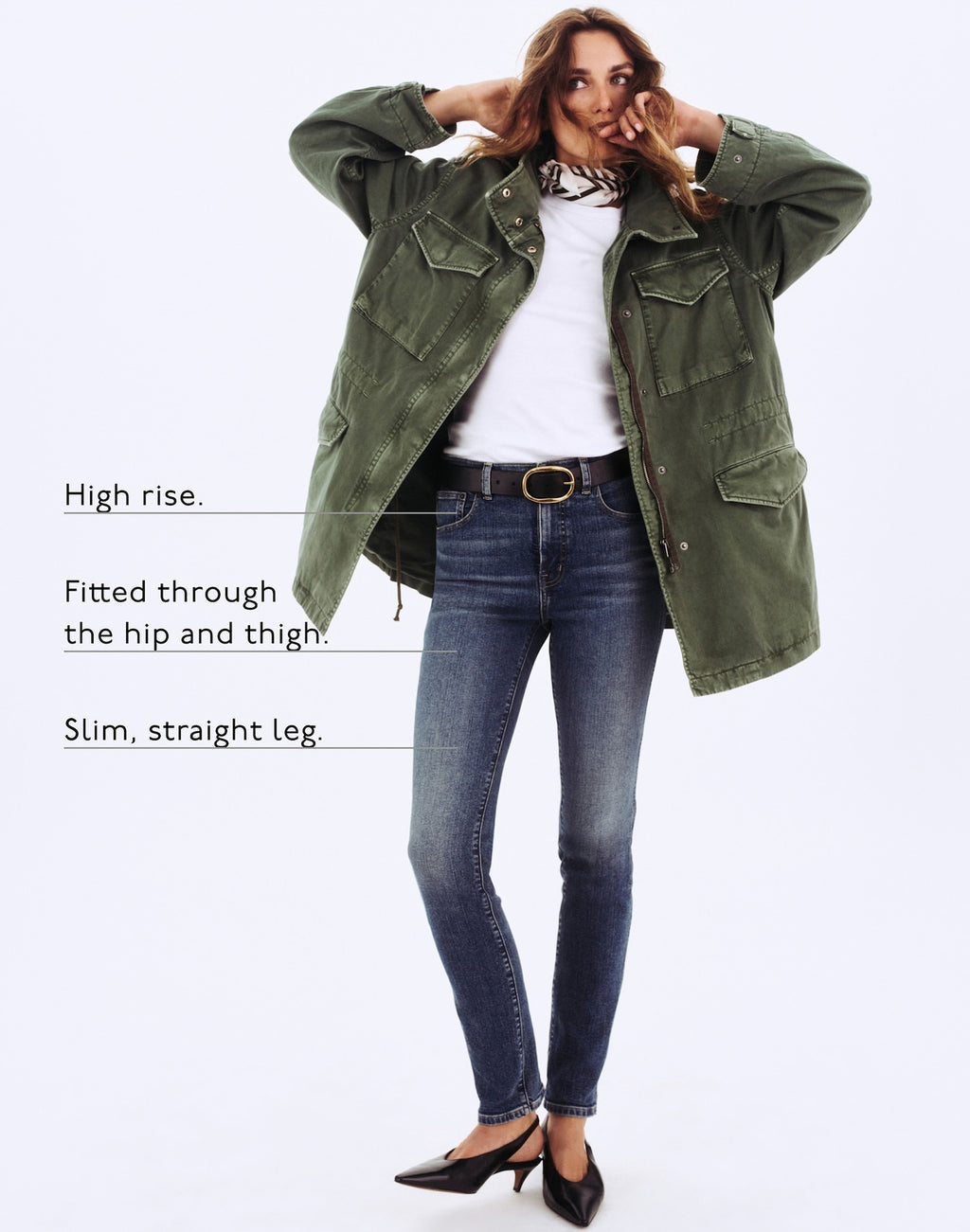 Madewell The Pencil Jean in Super Stretch Denim 81% Cotton 16% Recycled Polyester 3% Elastane