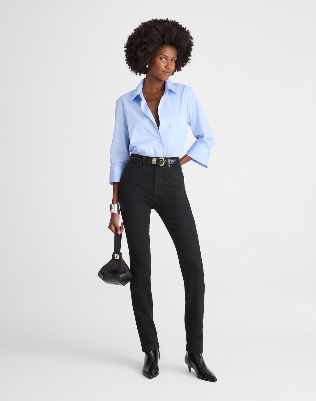 Madewell The Pencil Jean in Super Stretch Denim 81% Cotton 16% Recycled Polyester 3% Elastane