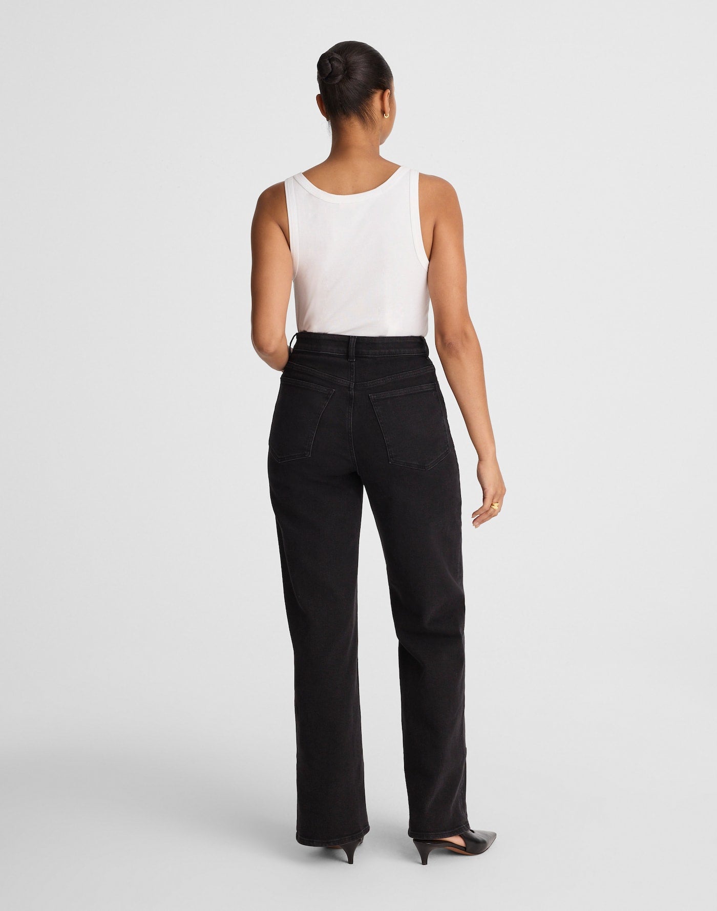 Madewell The Curvy Wide-Leg Jean in Rigid Denim 95% Cotton 3% Polyester 2% Elastane