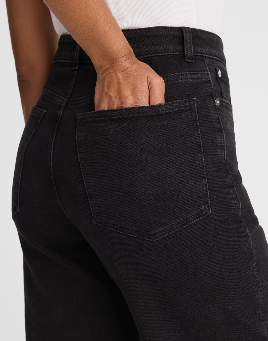 Madewell The Curvy Wide-Leg Jean in Rigid Denim 95% Cotton 3% Polyester 2% Elastane