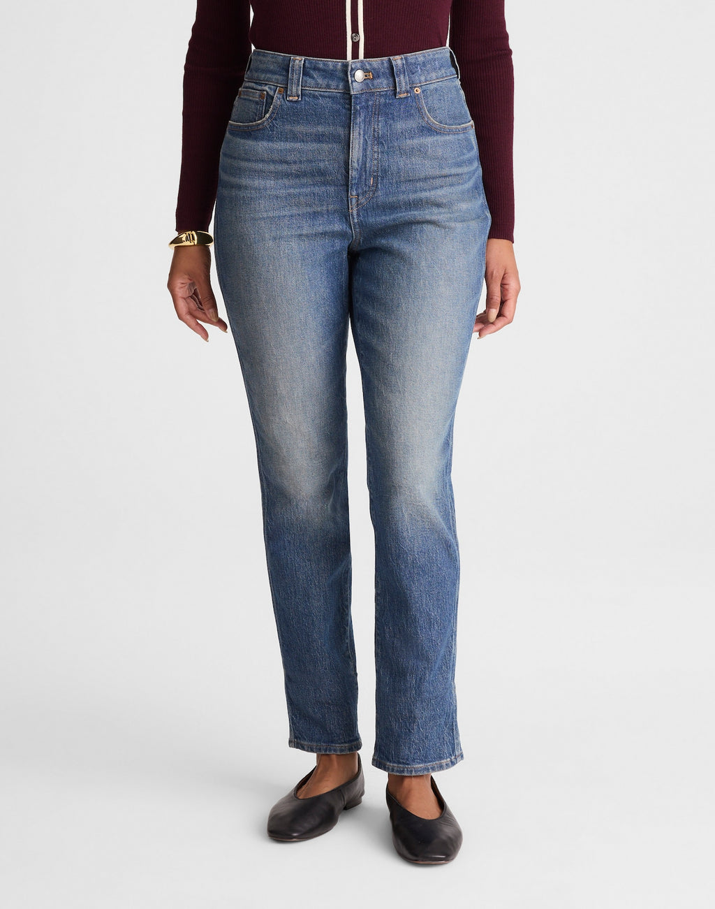 Madewell The Curvy Perfect Vintage Jean in Pickaway Wash 99% Cotton 1% Elastane