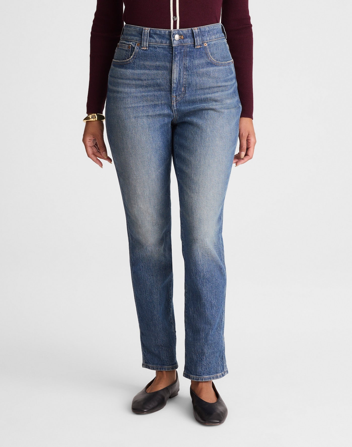 Madewell The Curvy Perfect Vintage Jean in Pickaway Wash 99% Cotton 1% Elastane