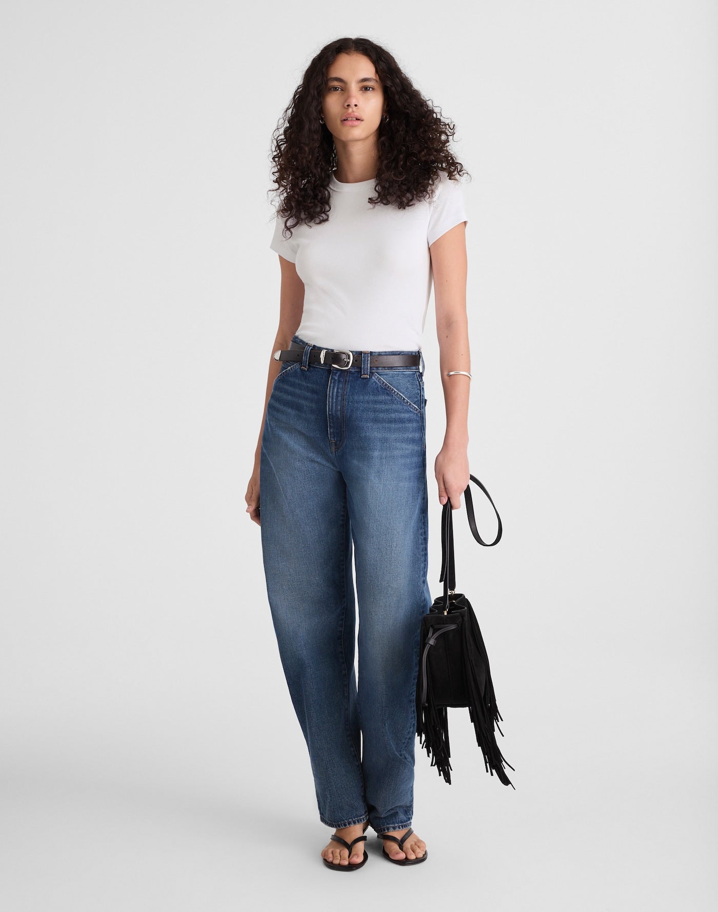 Madewell The 90s Crewneck Tee Compact Cotton 100% Cotton