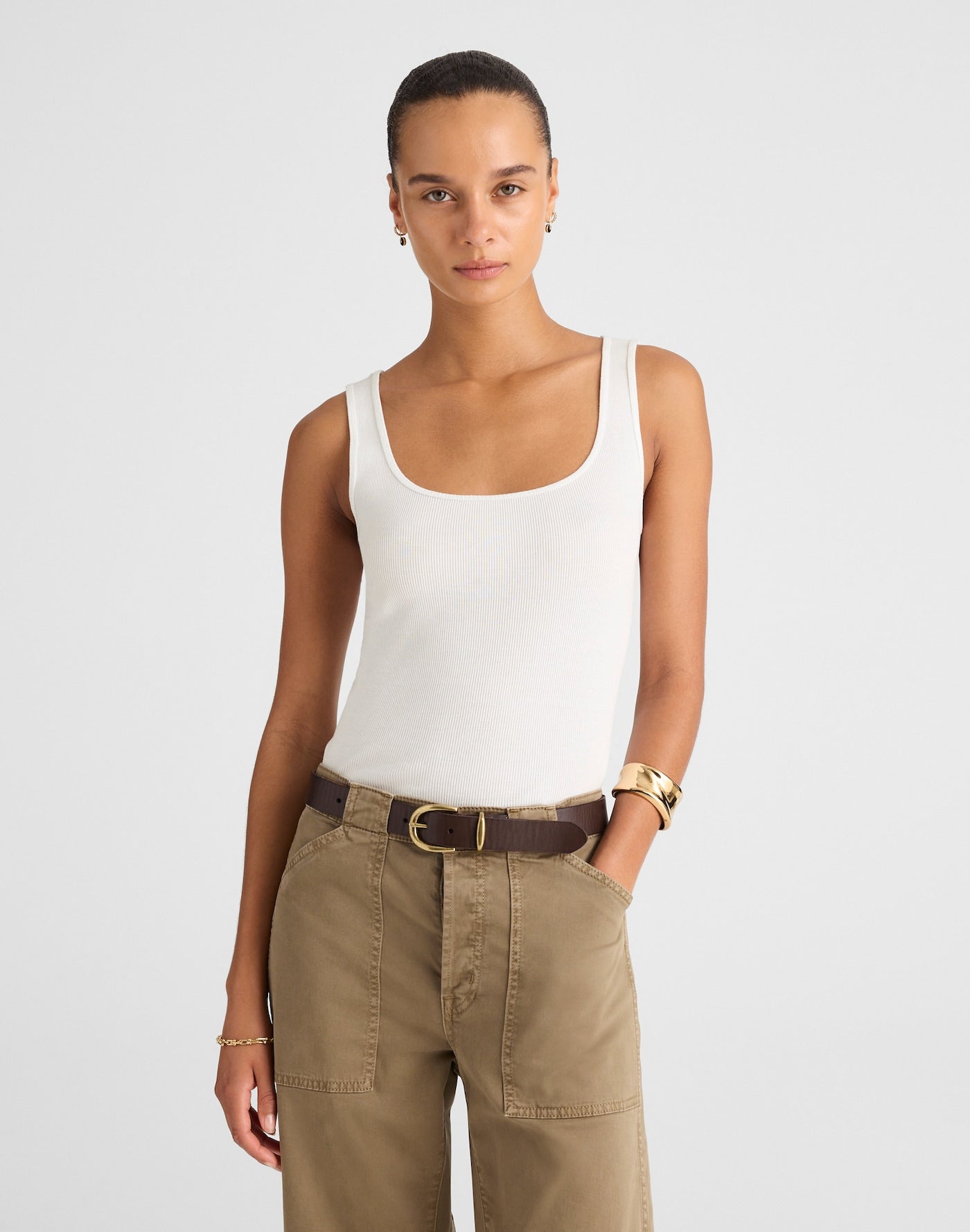 Madewell Scoopneck Tank 100% Cotton