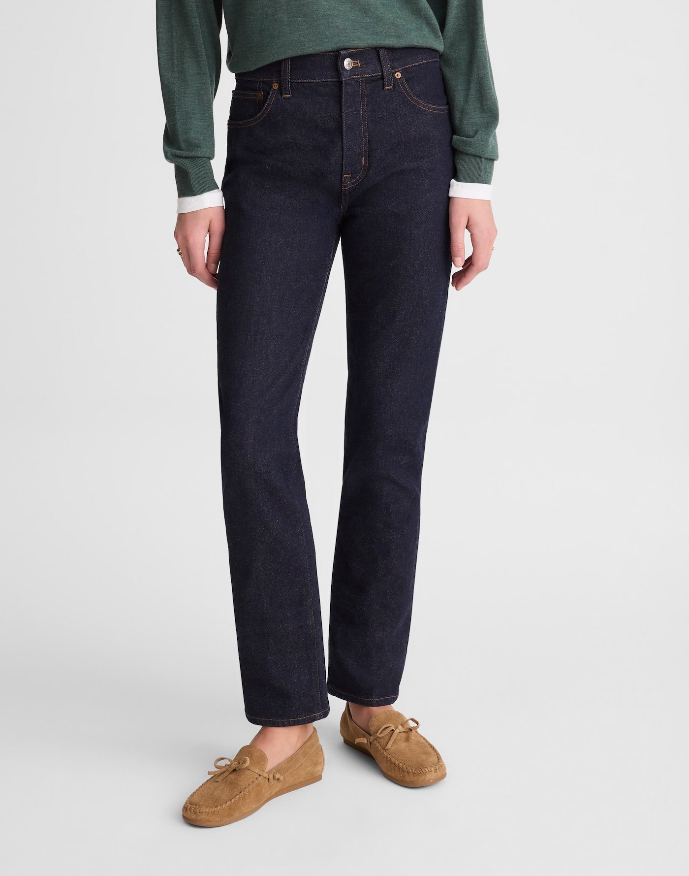 Madewell The Jules Slim-Straight Jean in Rinse Wash 98% Cotton 2% Elastane