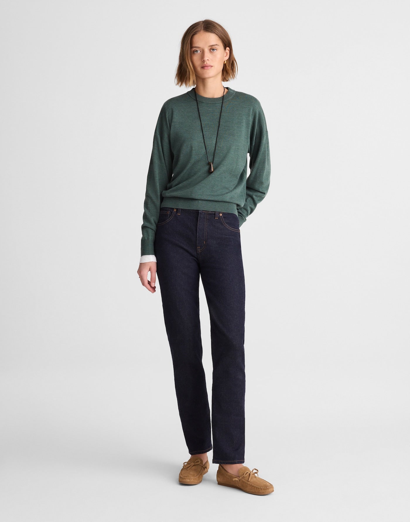 Madewell The Jules Slim-Straight Jean in Rinse Wash 98% Cotton 2% Elastane