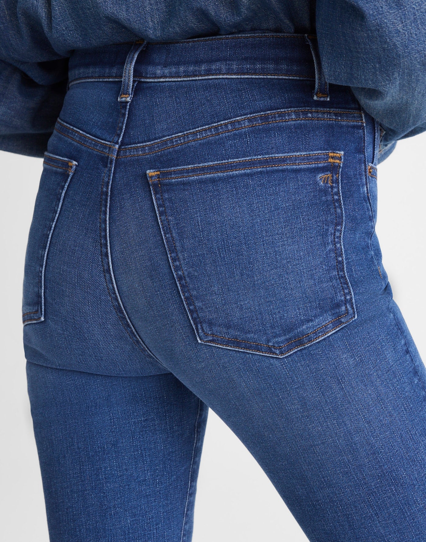 Madewell The Stretch Flare Jean in Carville Wash 91% Cotton 6% Recycled Polyester 3% Elastane