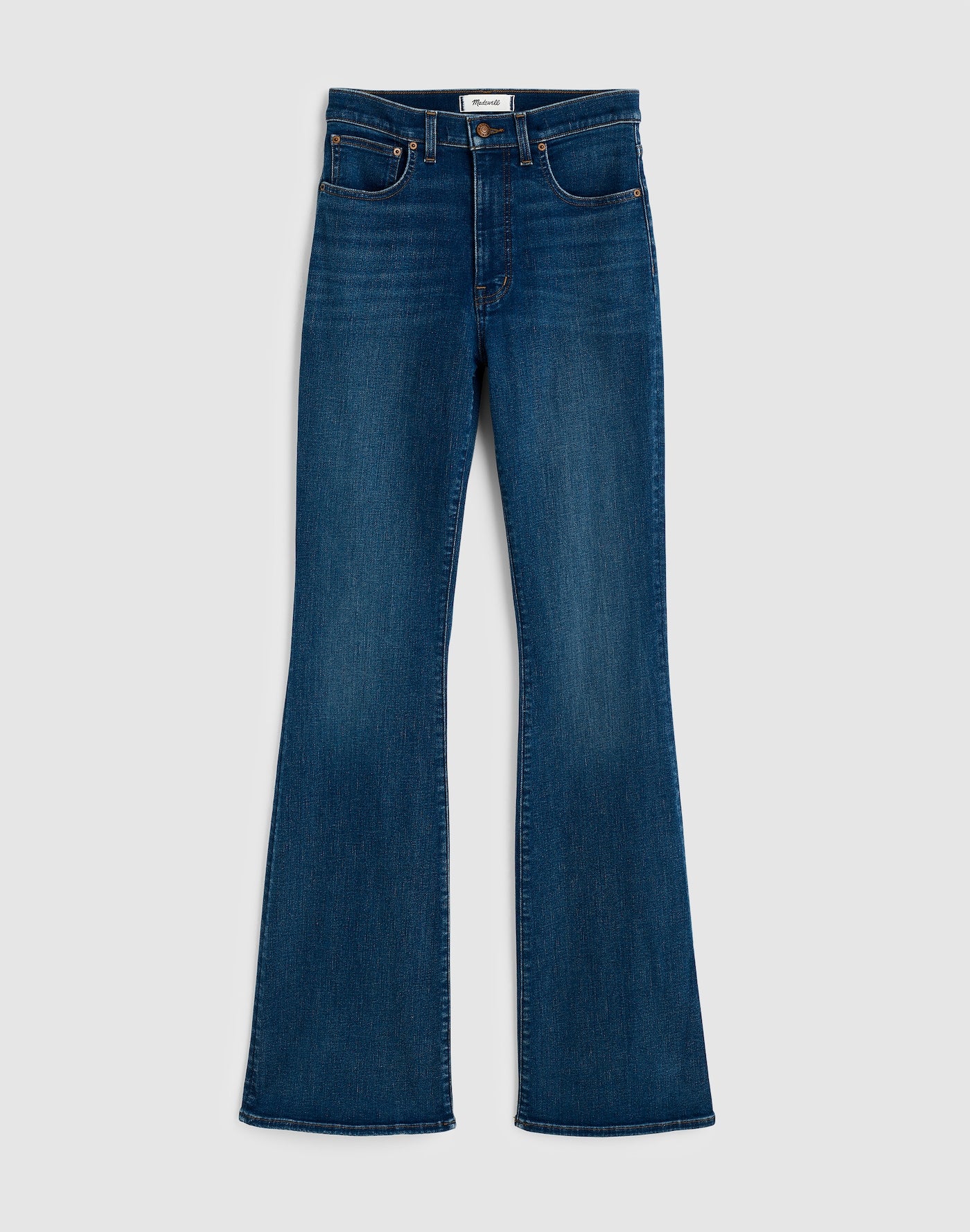 Madewell The Stretch Flare Jean in Carville Wash 91% Cotton 6% Recycled Polyester 3% Elastane