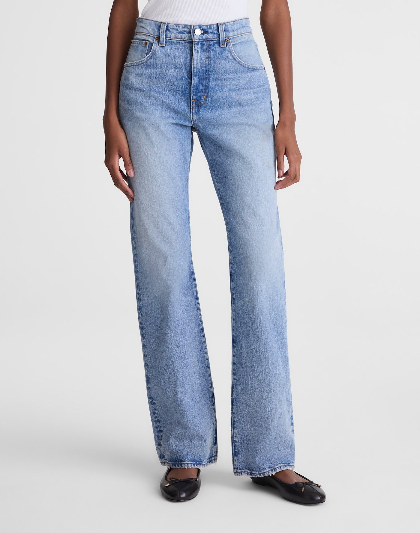 Madewell Relaxed Bootcut Jeans in Cone Denim 99% Cotton 1% Elastane