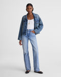 Madewell Relaxed Bootcut Jeans in Cone Denim 99% Cotton 1% Elastane