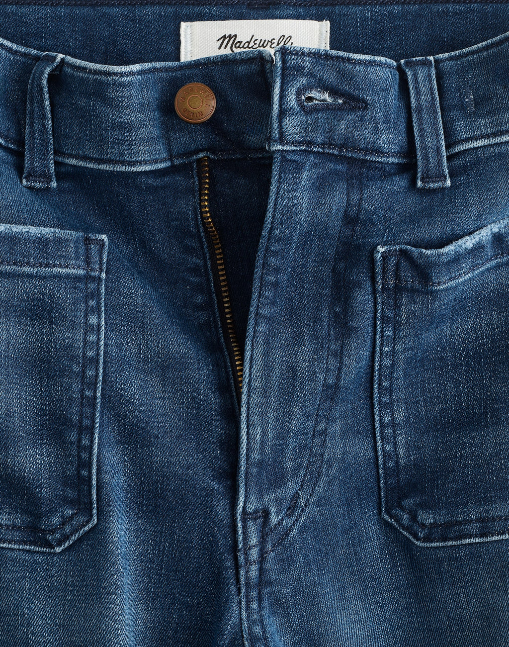 Madewell The Emmy Wide-Leg Jean in Super Stretch Denim 91% Cotton 6% Recycled Polyester 3% Elastane