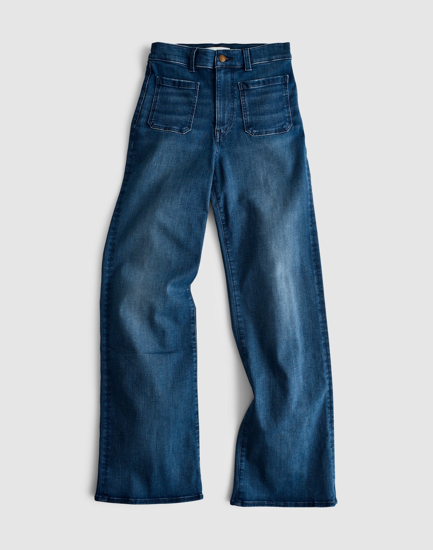 Madewell The Emmy Wide-Leg Jean in Super Stretch Denim 91% Cotton 6% Recycled Polyester 3% Elastane