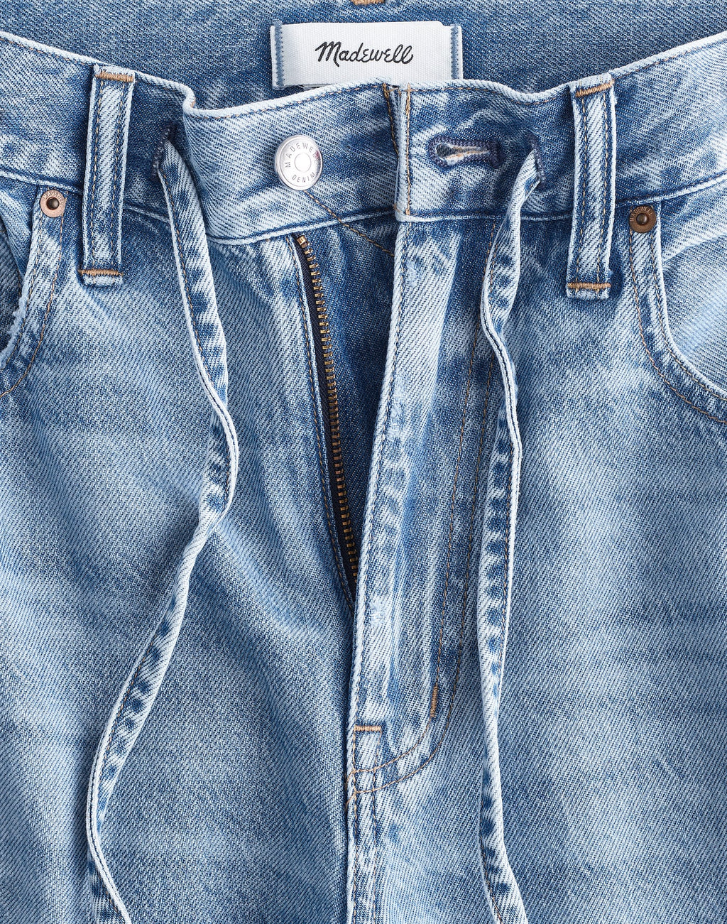Madewell The Curvy Ultimate Wide-Leg Jean in Airy Denim 61% Cotton 39% TENCEL Lyocell