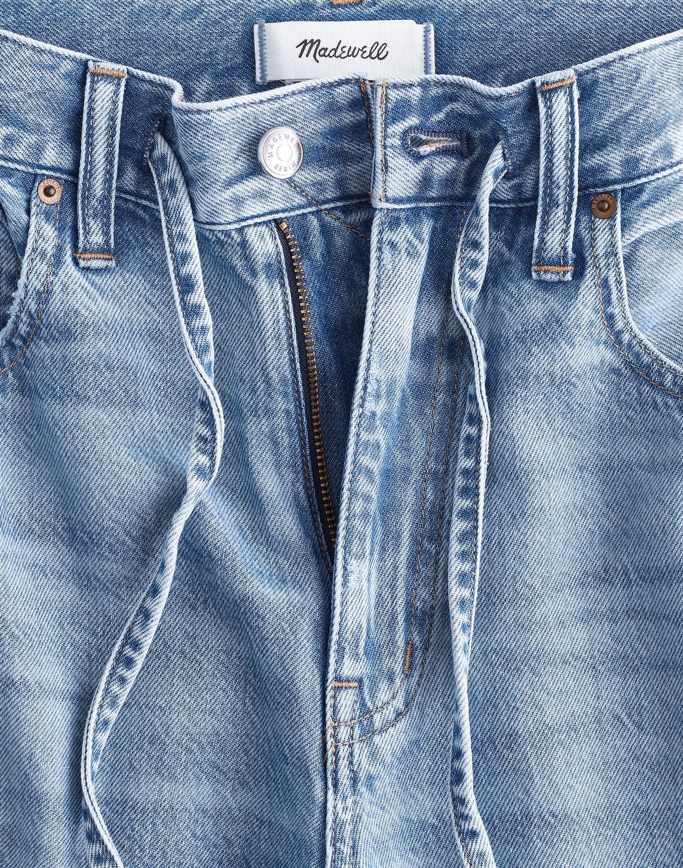 Madewell The Curvy Ultimate Wide-Leg Jean in Airy Denim 61% Cotton 39% TENCEL Lyocell