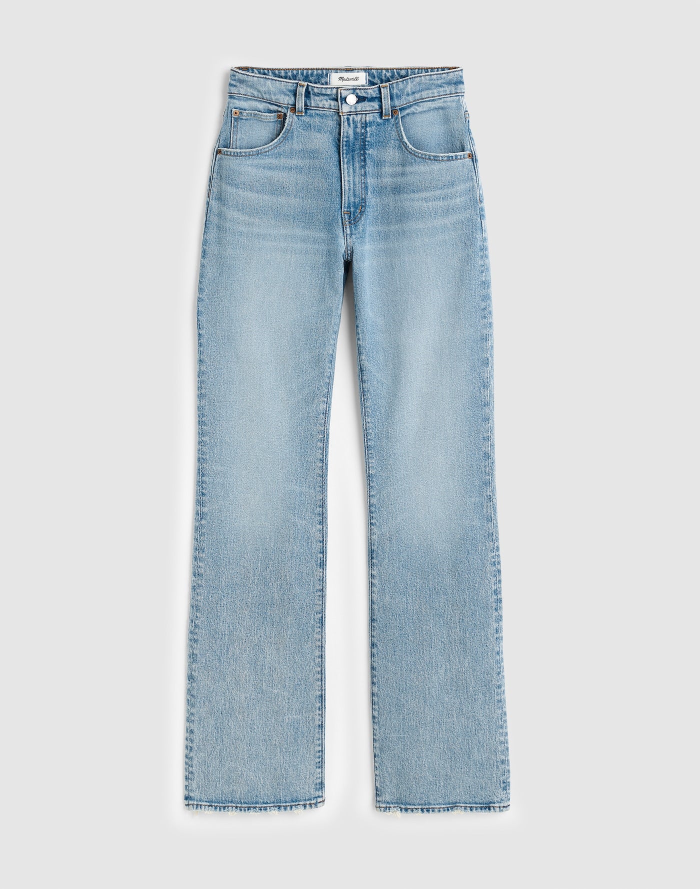 Madewell The Curvy Relaxed Bootcut Jean in Rigid Denim 100% Cotton
