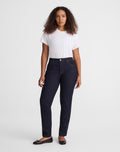 Madewell The Curvy Jules Slim-Straight Jean in Rinse Wash 98% Cotton 2% Elastane