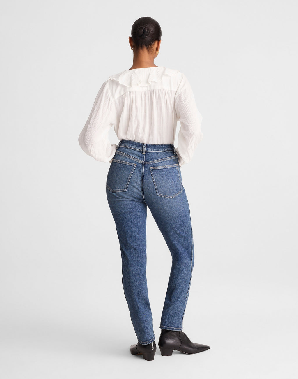 Madewell The Curvy Pencil Jean in Super Stretch Denim 99% Cotton 1% Elastane