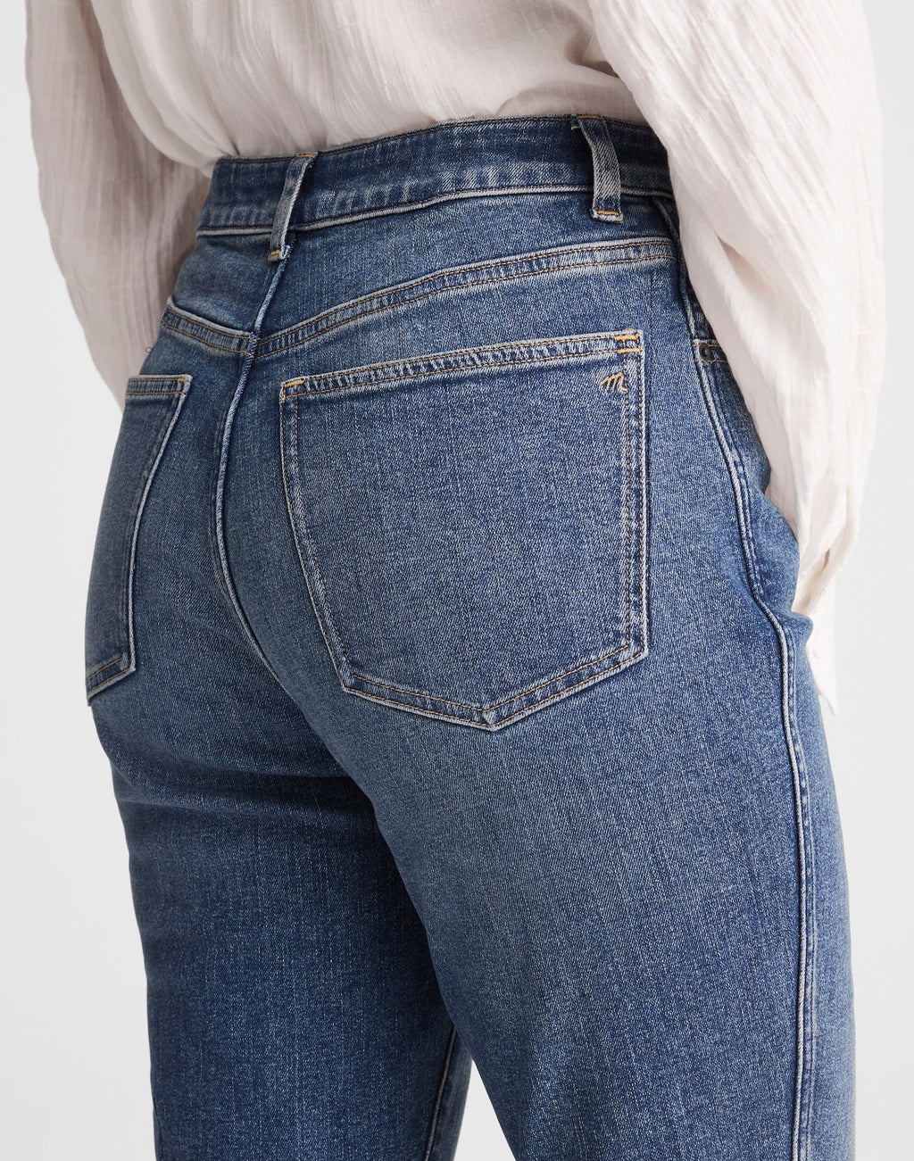 Madewell The Curvy Pencil Jean in Super Stretch Denim 99% Cotton 1% Elastane
