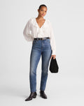 Madewell The Curvy Pencil Jean in Super Stretch Denim 99% Cotton 1% Elastane