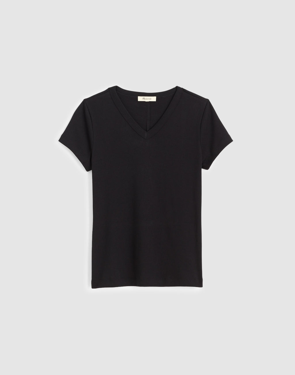 Madewell '90s V-Neck Baby Tee Compact Cotton