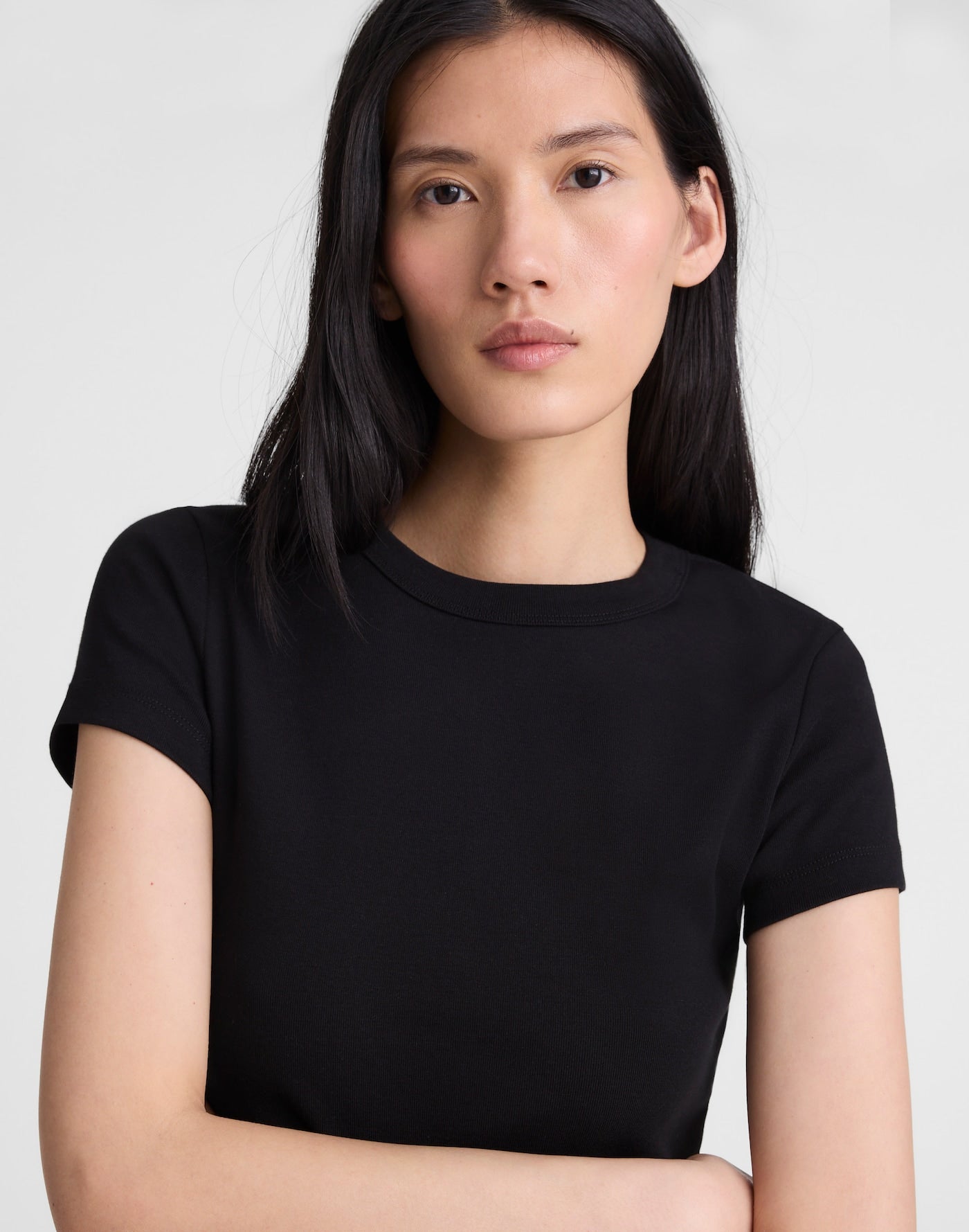 Madewell The 90s Crewneck Tee in Compact Cotton 100% Cotton