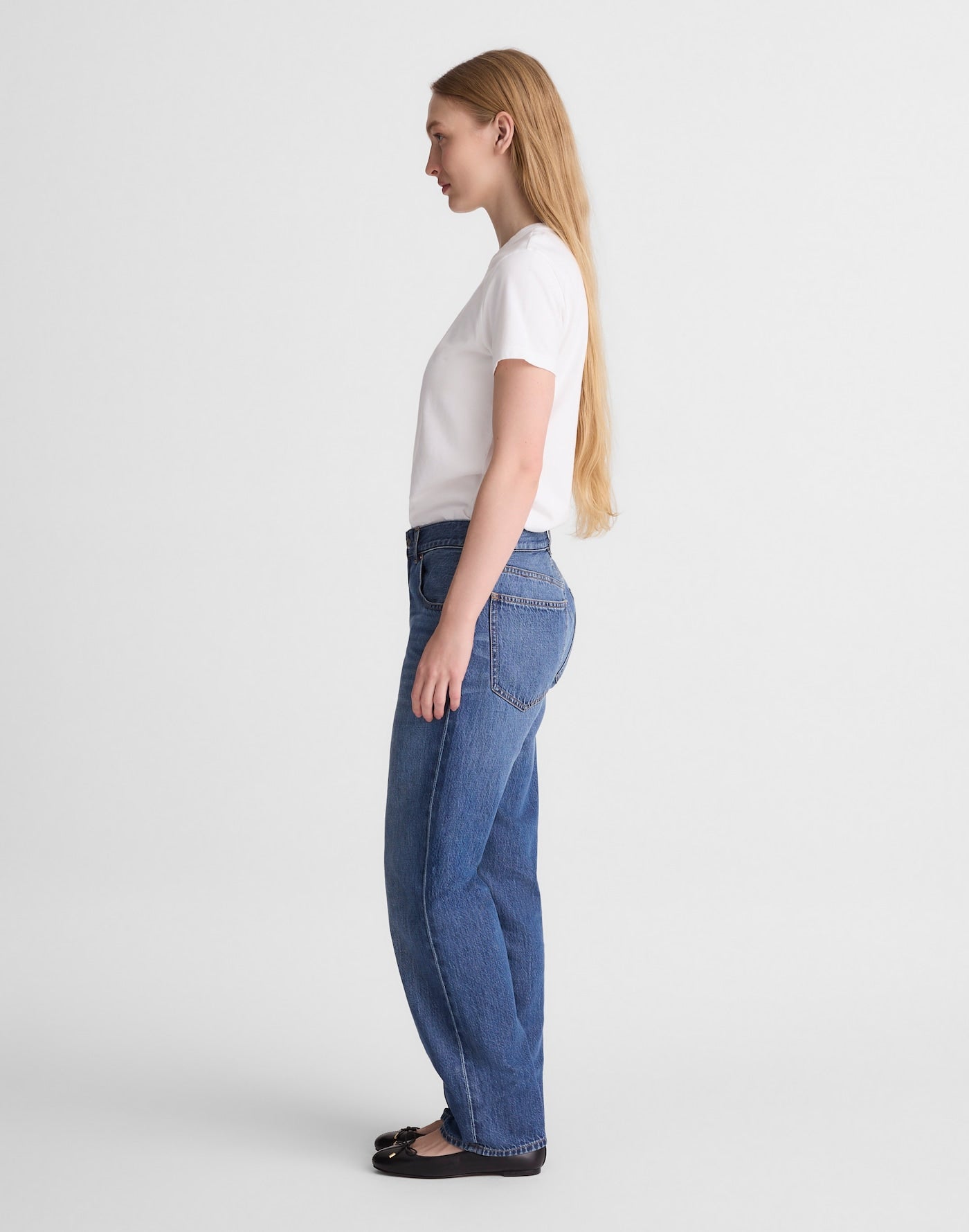 Madewell The Dean Easy Straight Jean in Airy Denim 61% Cotton 39% TENCEL Lyocell
