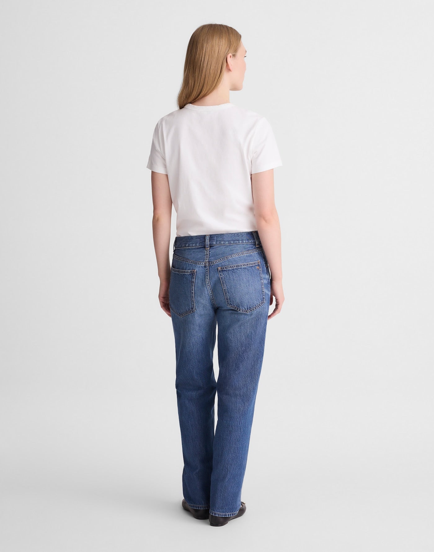 Madewell The Dean Easy Straight Jean in Airy Denim 61% Cotton 39% TENCEL Lyocell