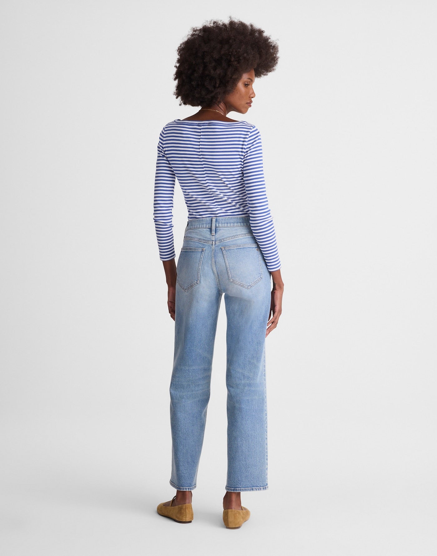 Madewell The Perfect Vintage Wide-Leg Crop Jean in Rigid Denim 96% Regenagri Cotton 3% EME 1% Elastane