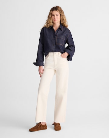 Madewell The Perfect Vintage Wide-Leg Crop Jean in Rigid Denim 98% Cotton 2% Elastane