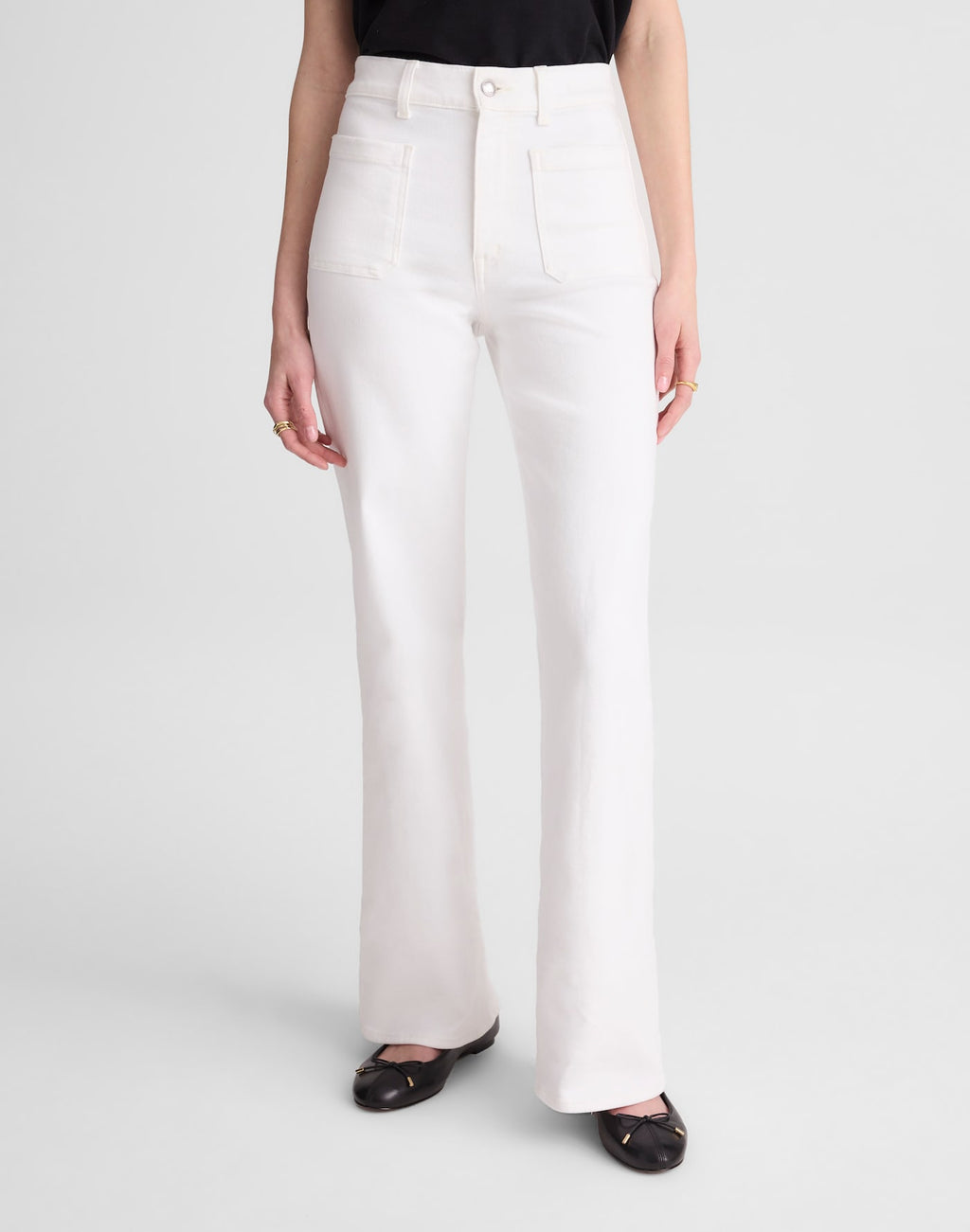Madewell The Emmy Wide-Leg Jean in Super Stretch Denim 93% Cotton 5% Polyester 2% Elastane