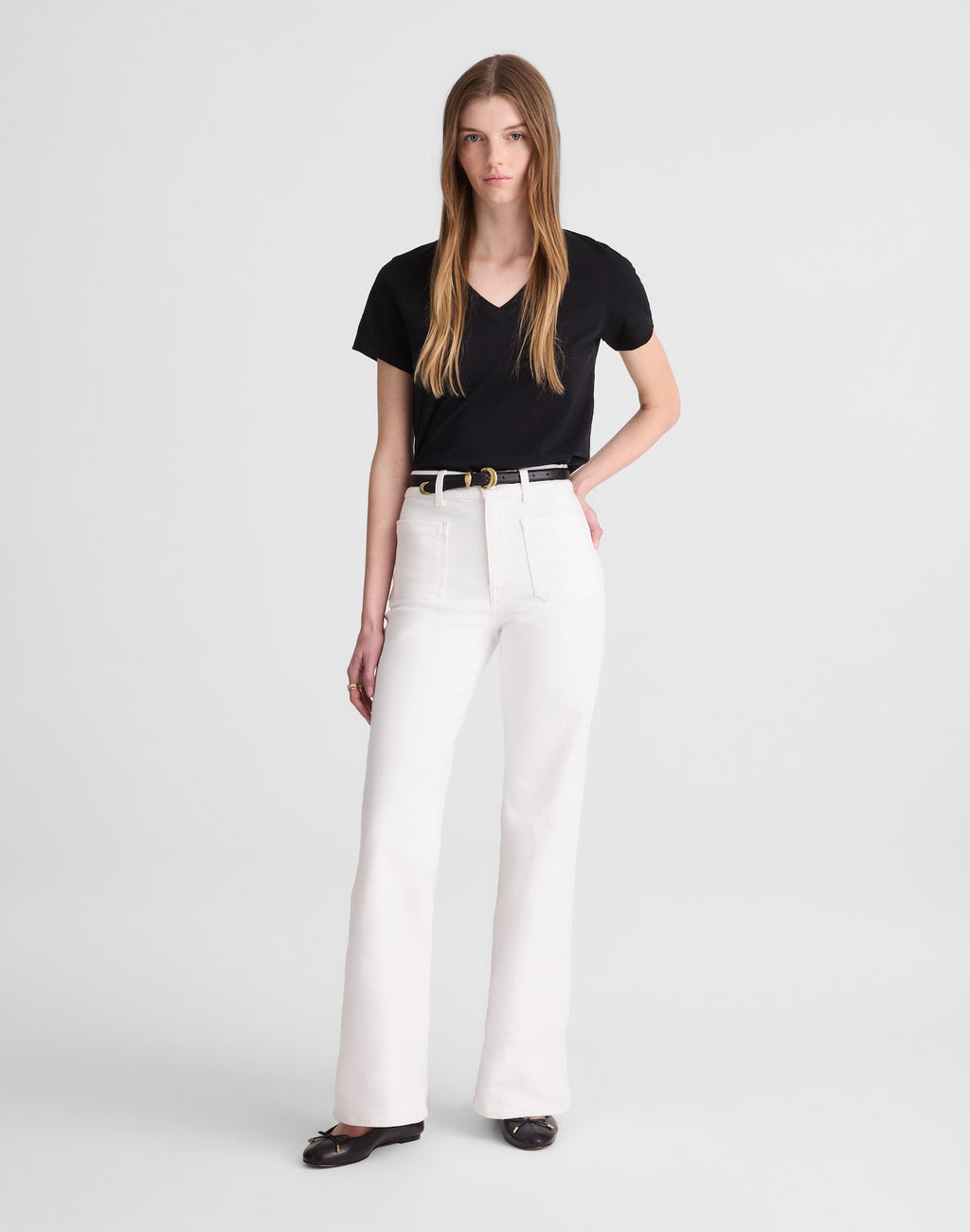 Madewell The Emmy Wide-Leg Jean in Super Stretch Denim 93% Cotton 5% Polyester 2% Elastane