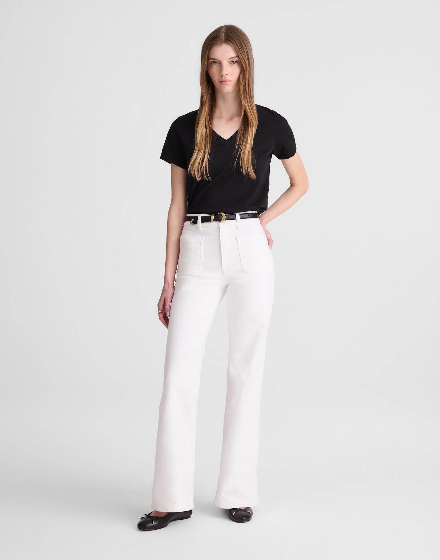 Madewell The Emmy Wide-Leg Jean in Super Stretch Denim 93% Cotton 5% Polyester 2% Elastane