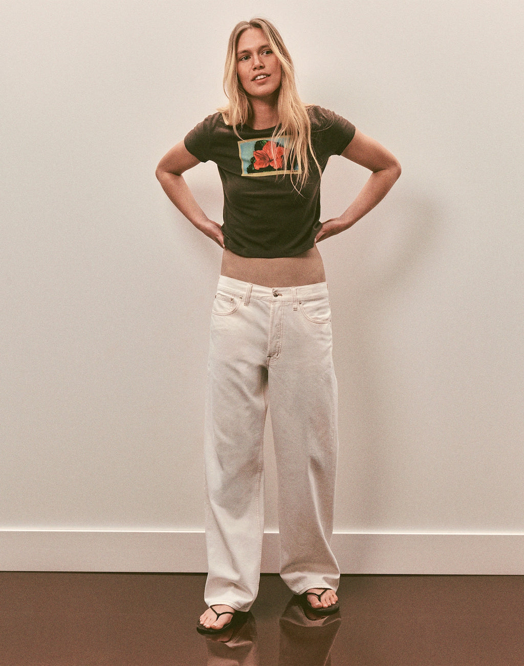 Madewell Low-Slung Baggy Jeans in Vintage Canvas 100% Cotton